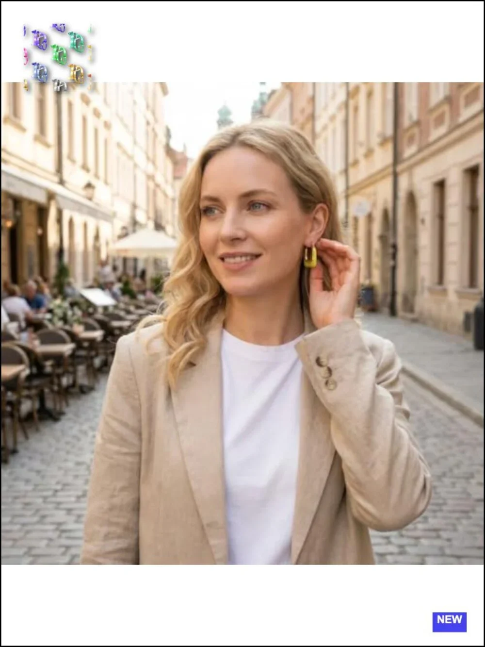 Chunky Resin Huggie Drop Earrings, Vintage Geometric Statement Jewelry for Party